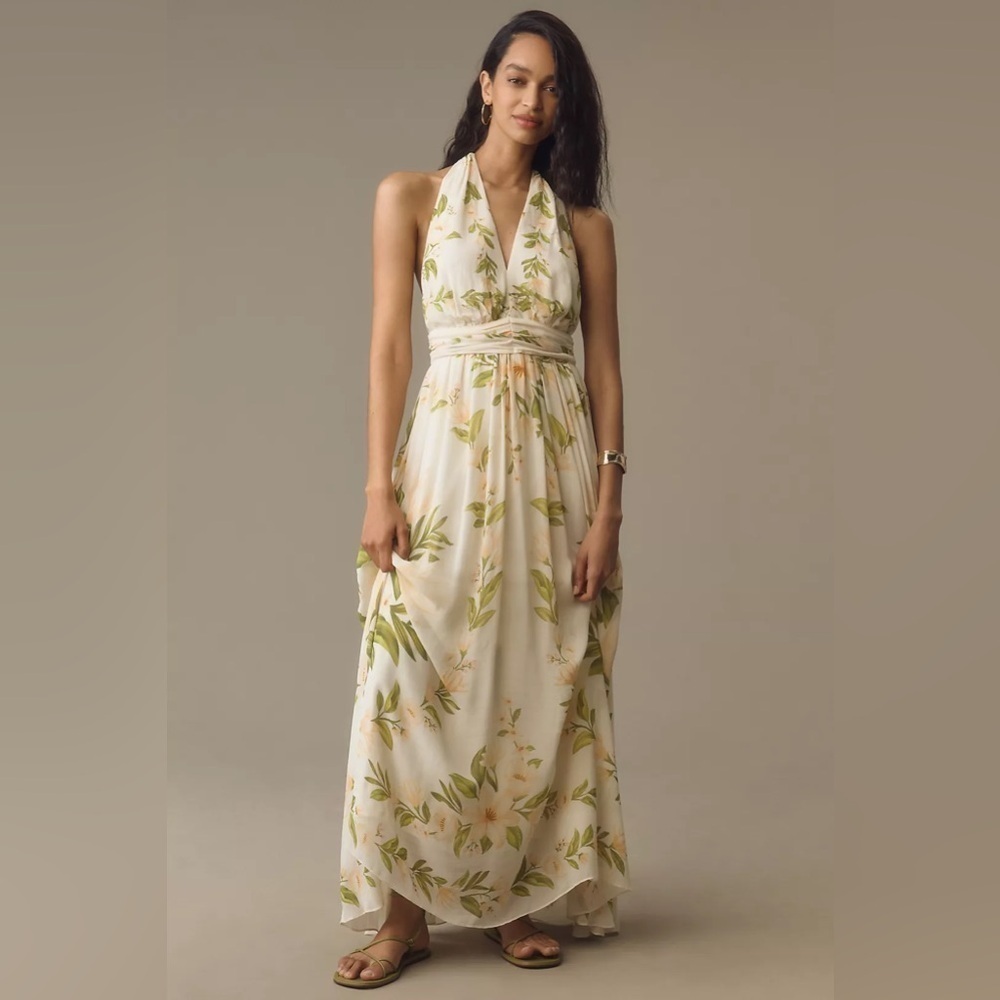 ❤️HP❤️NWT Size XL - Farm Rio V-Neck Floral Maxi Dress - Picture 4 of 13